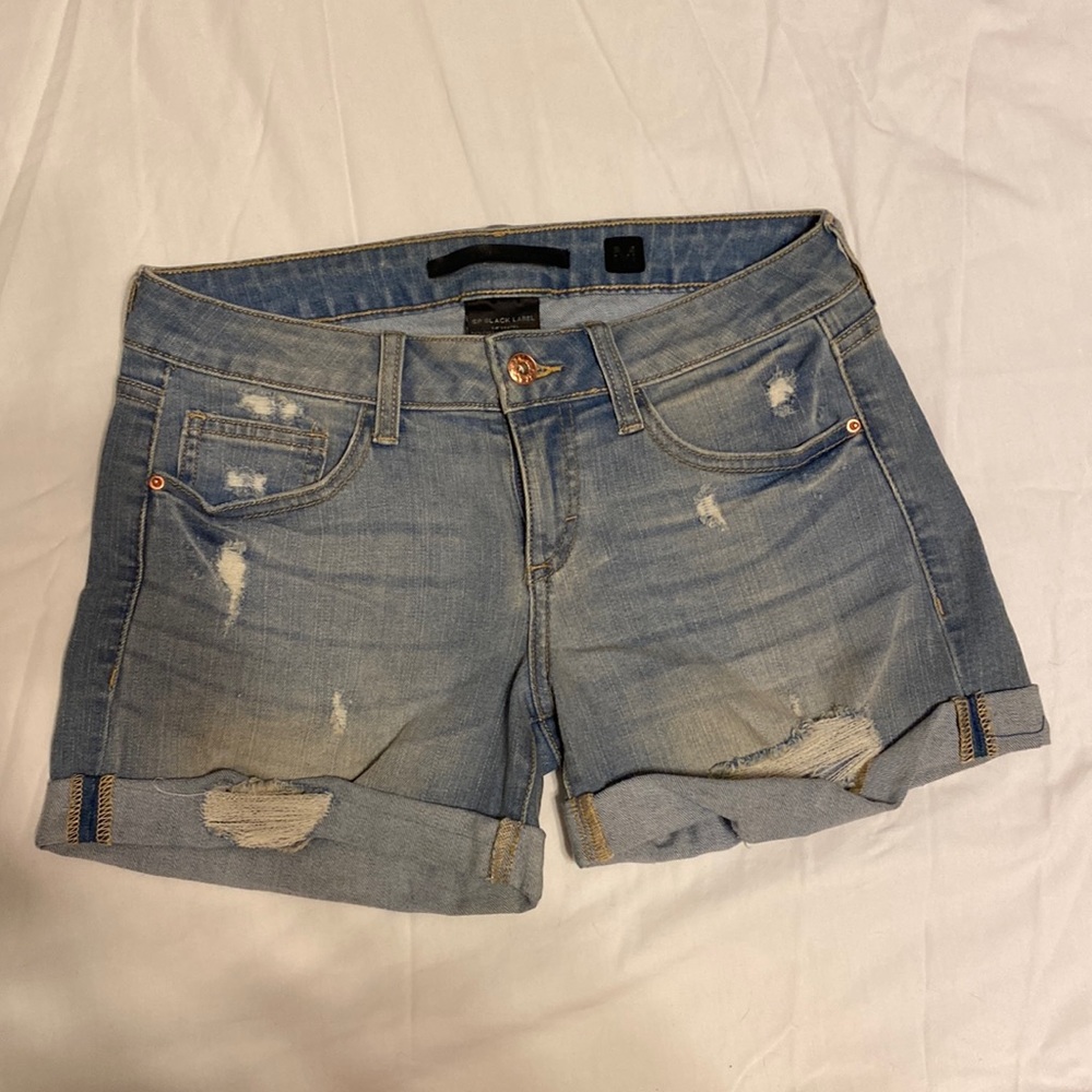 Black Label denim shorts